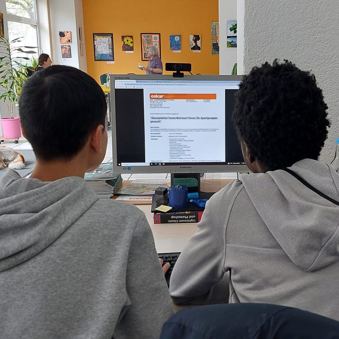 Rainer und Tony bei der Arbeit